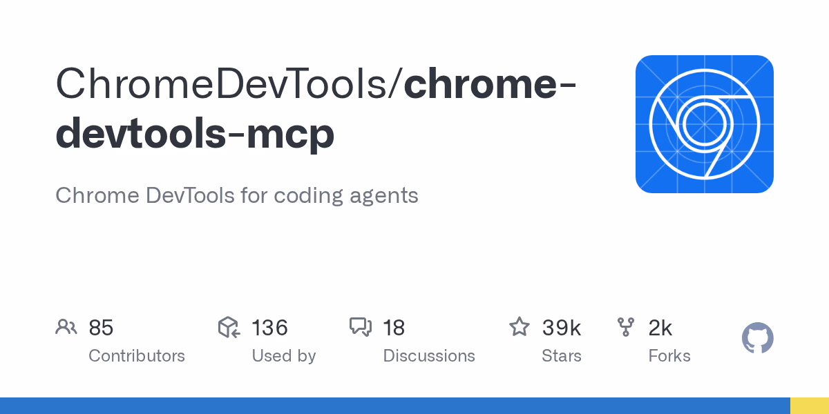 AI资讯:Chrome DevTools与AI代理通过MCP调试浏览器
