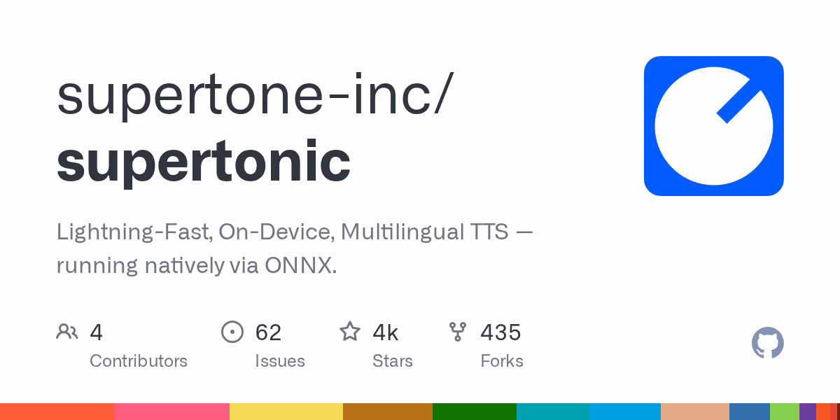 AI资讯:Supertonic极速多语言端侧语音合成的技术框架示意图
