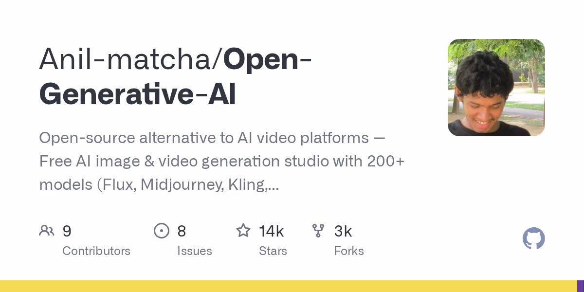 AI资讯:Open-Generative-AI展示了聚合Flux、Sora等多种模型的开源工作站界面
