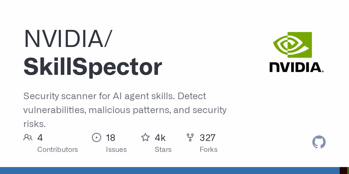 AI资讯：展示SkillSpector扫描AI代理代码漏洞并检测恶意指令的技术原理图