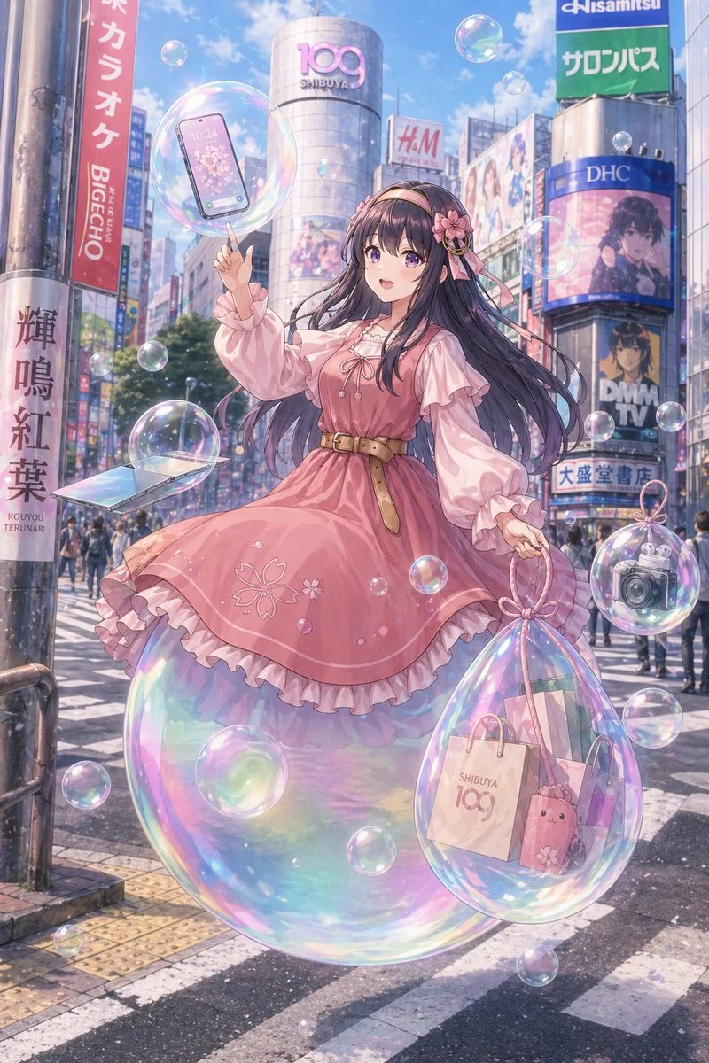 梦幻涩谷泡泡少女