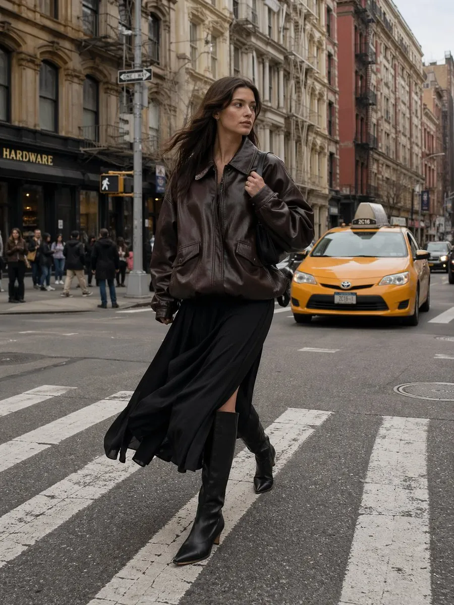 街头时尚全身人像摄影