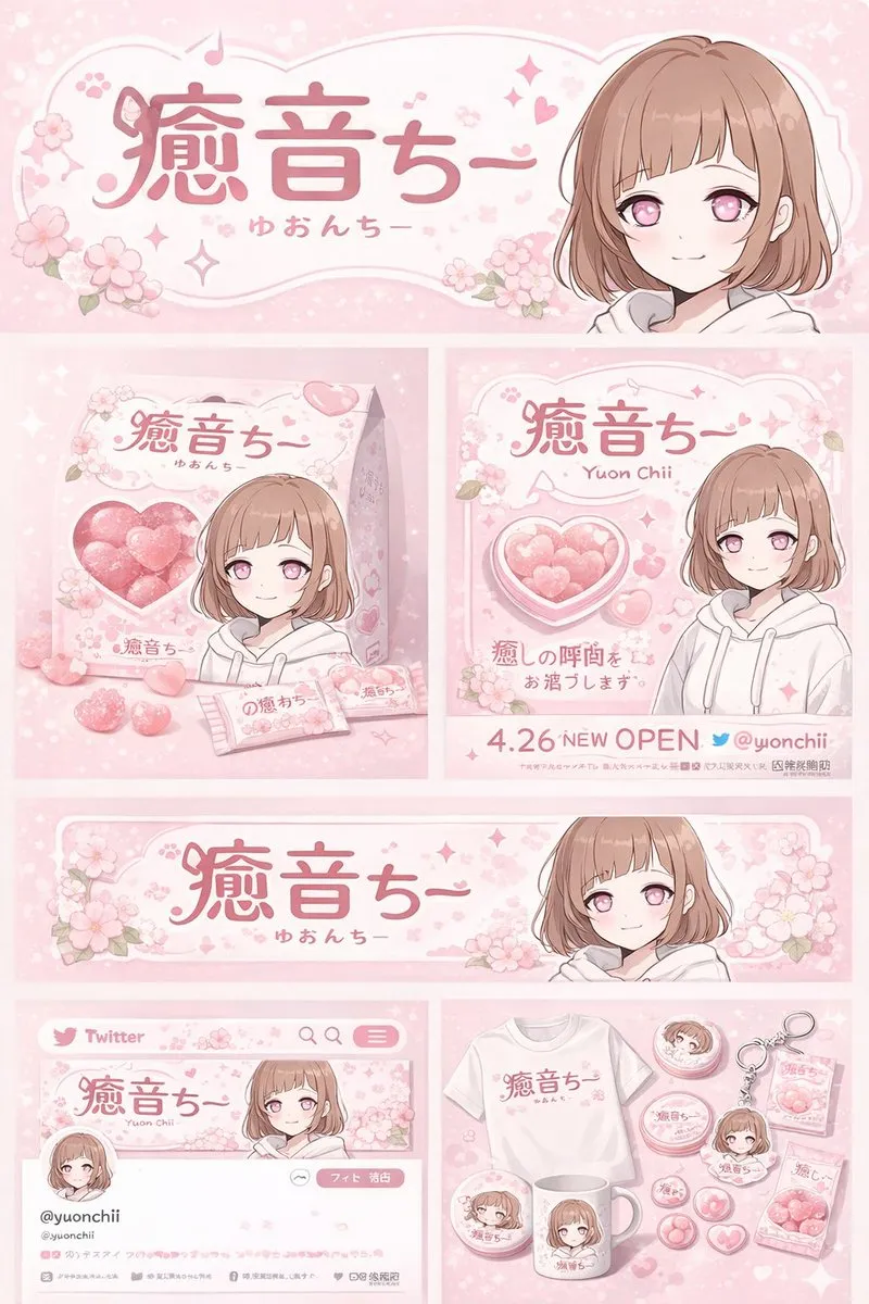 动漫角色品牌周边展示板