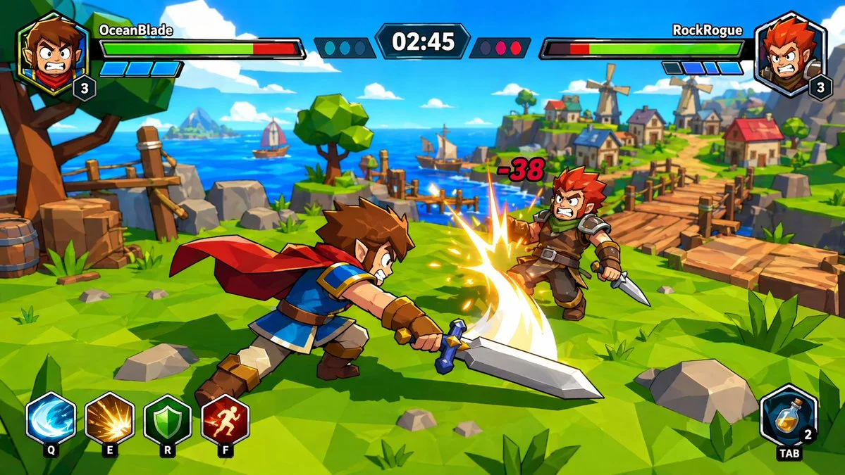 塞尔达风格PVP游戏截图