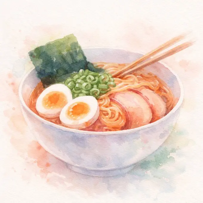 梦幻水彩编辑插画