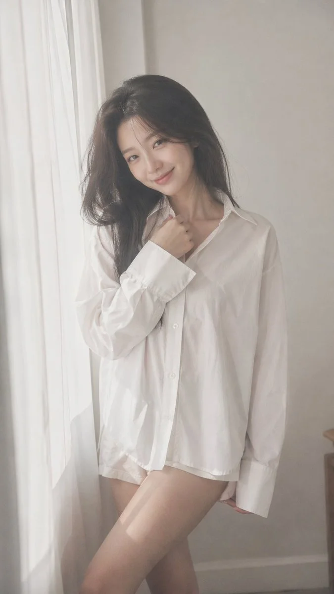 柔和黑雾偶像人像