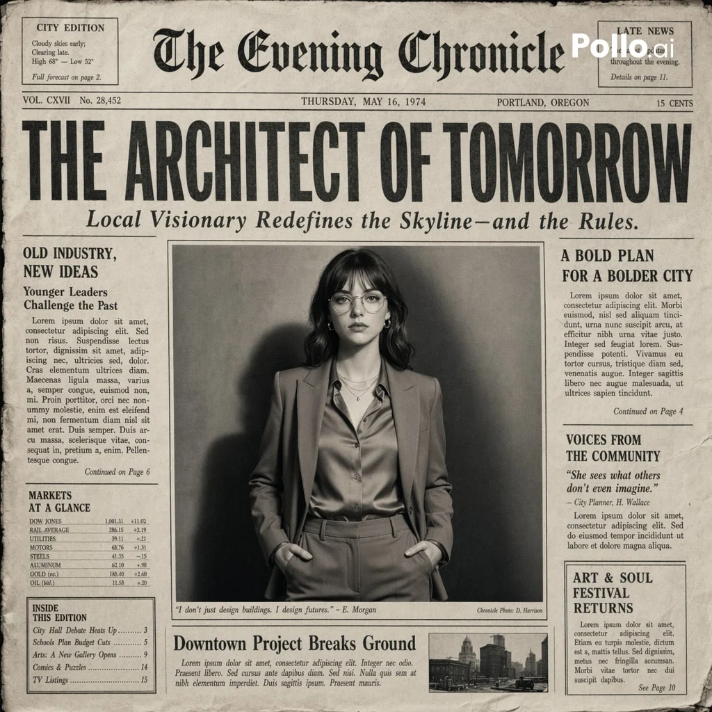 复古报纸头版设计