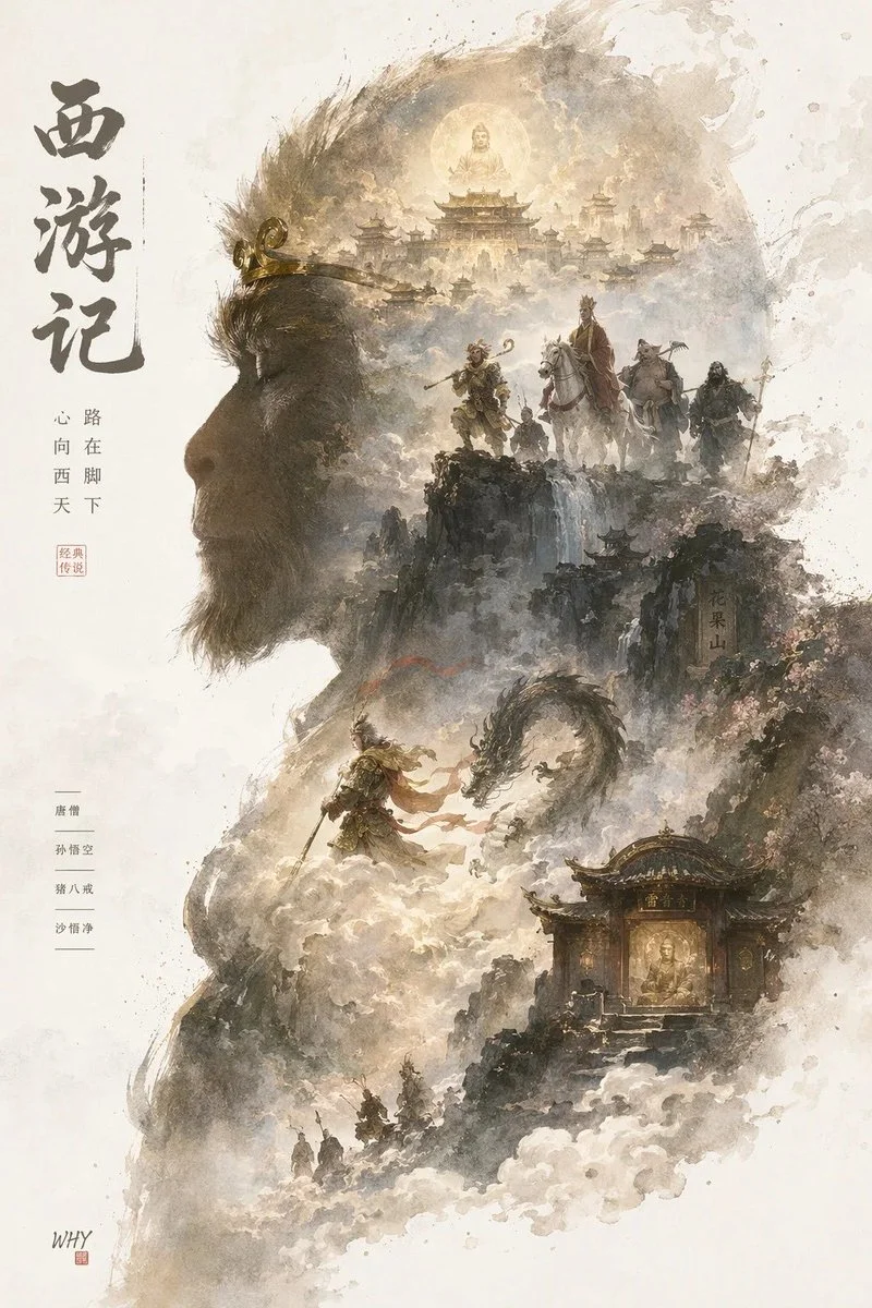 史诗剪影世界海报