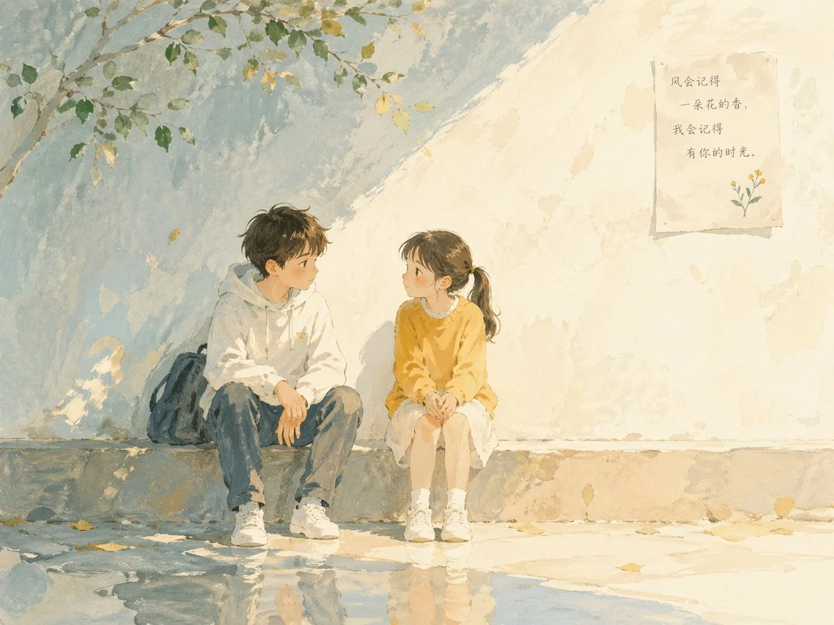 水彩诗意儿童绘本插画